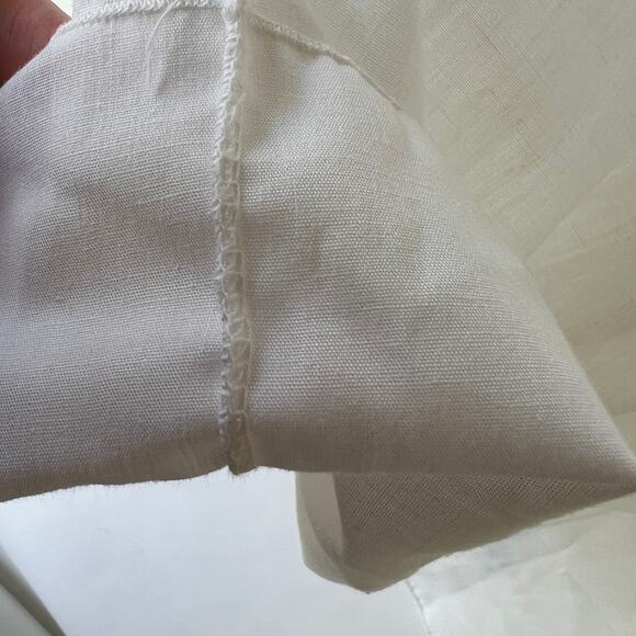 Vintage Handmade Embroidered Pillowcase with Wedding Bells and Ribbons - Picture 8 of 11